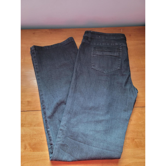 Prana Denim Dark Gray 12R/31 Wide Straight Leg Pants - Picture 8 of 8